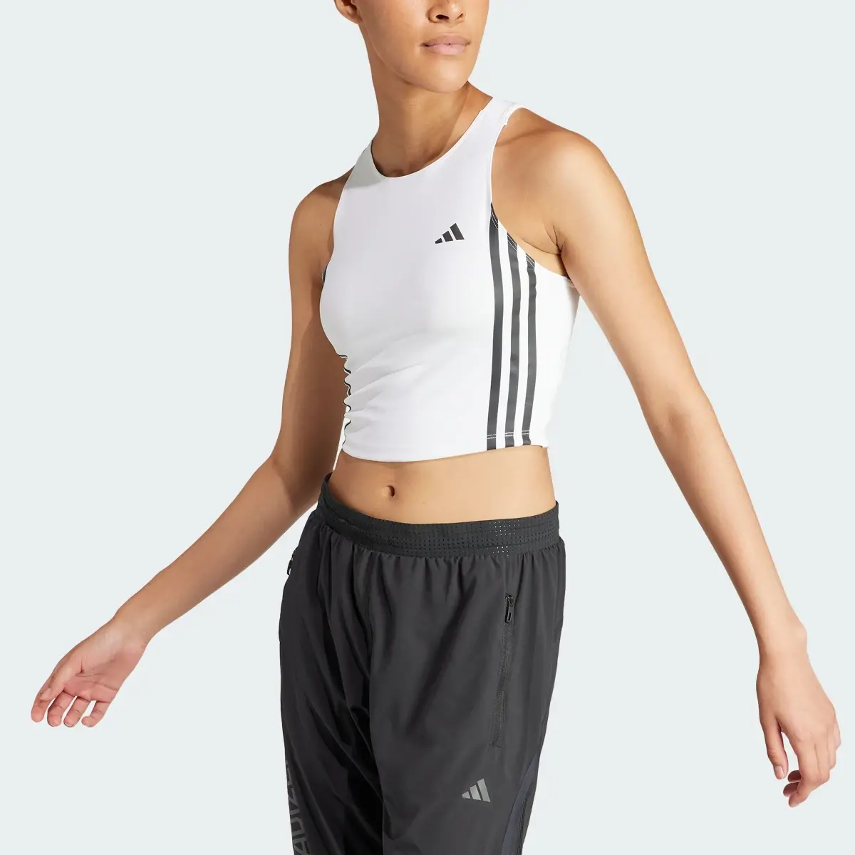 Adidas Own the Run 3-Stripes Tank Top. 1