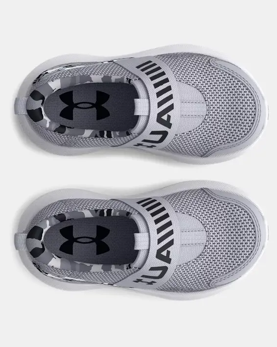Under Armour Boys' Infant UA Surge 3 Slip Printed Running Shoes. 3
