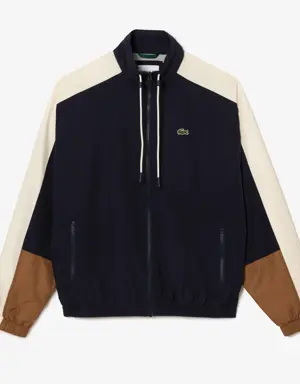 Water Resistant Colourblock Zipped Sportsuit Jacket