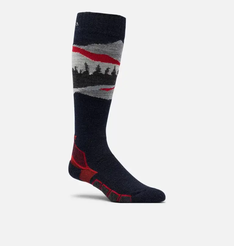 Columbia Omni-Heat NW Mountain Range Miodweight Ski Sock. 2