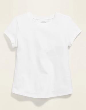 Unisex Jersey Crew-Neck T-Shirt for Toddler white