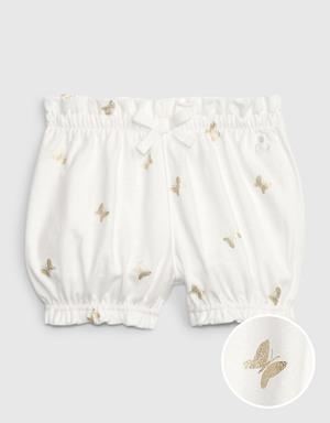 Baby 100% Organic Cotton Mix and Match Pull-On Shorts white