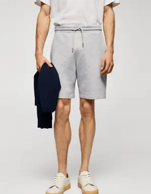 Mango Jogger cotton Bermuda shorts