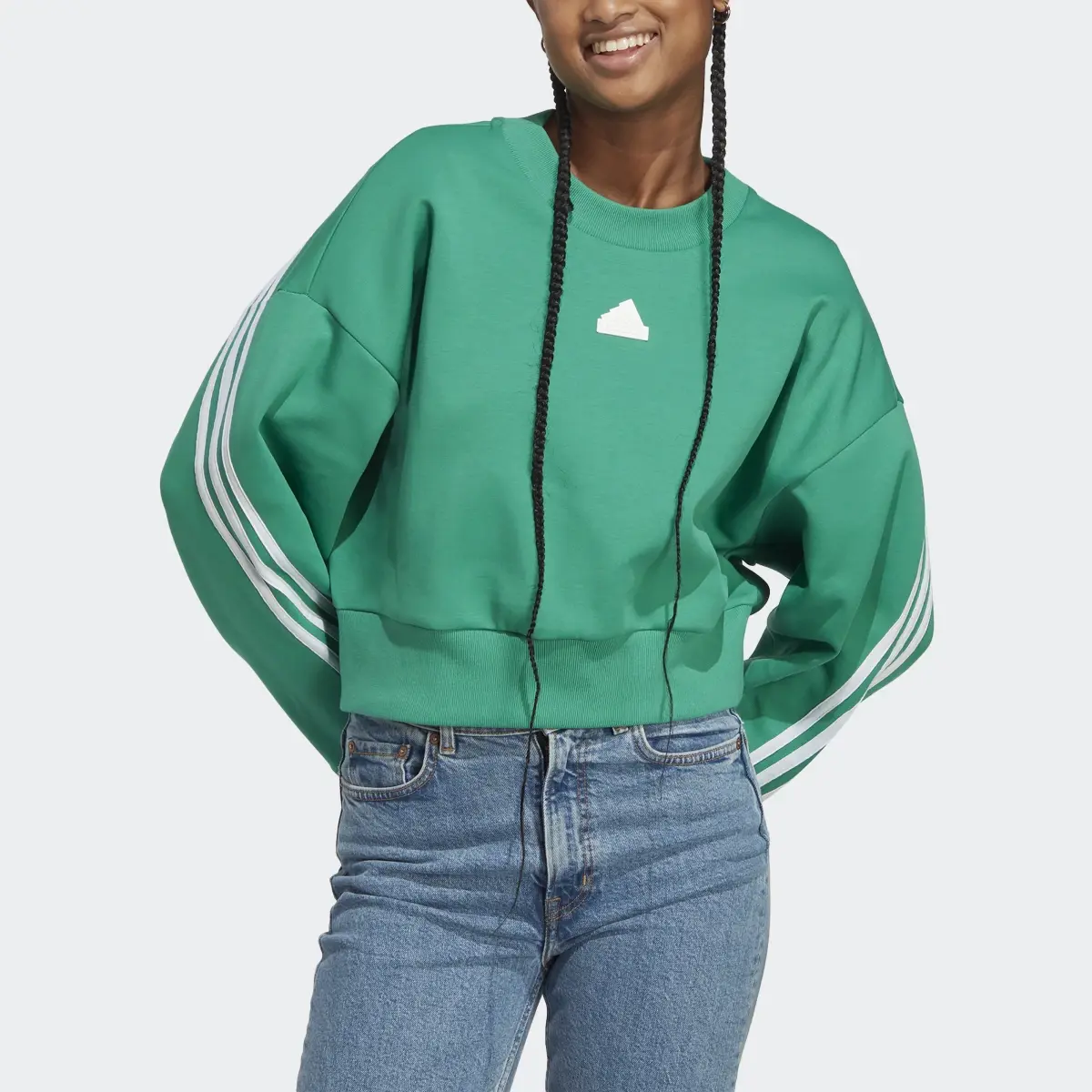 Adidas Future Icons 3-Stripes Sweatshirt. 1