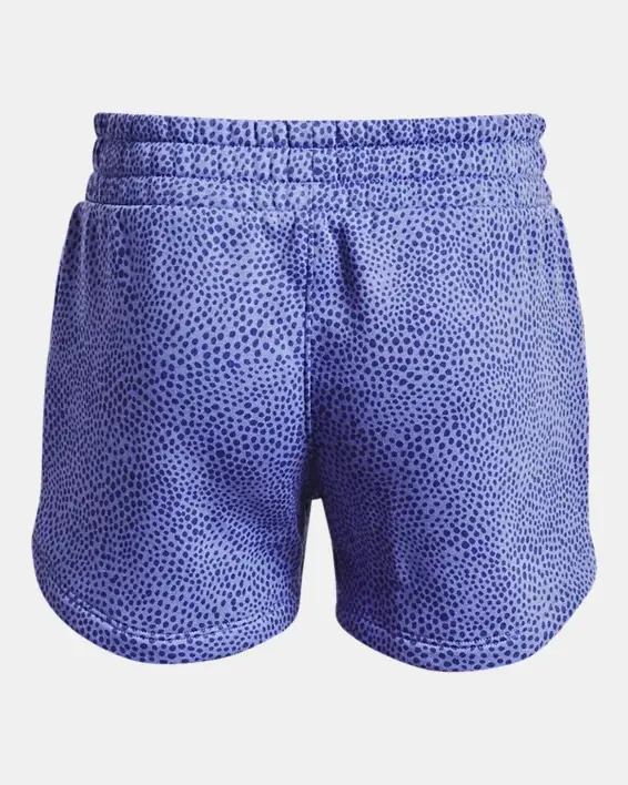 Under Armour Girls' UA Rival Fleece Printed Shorts. 2