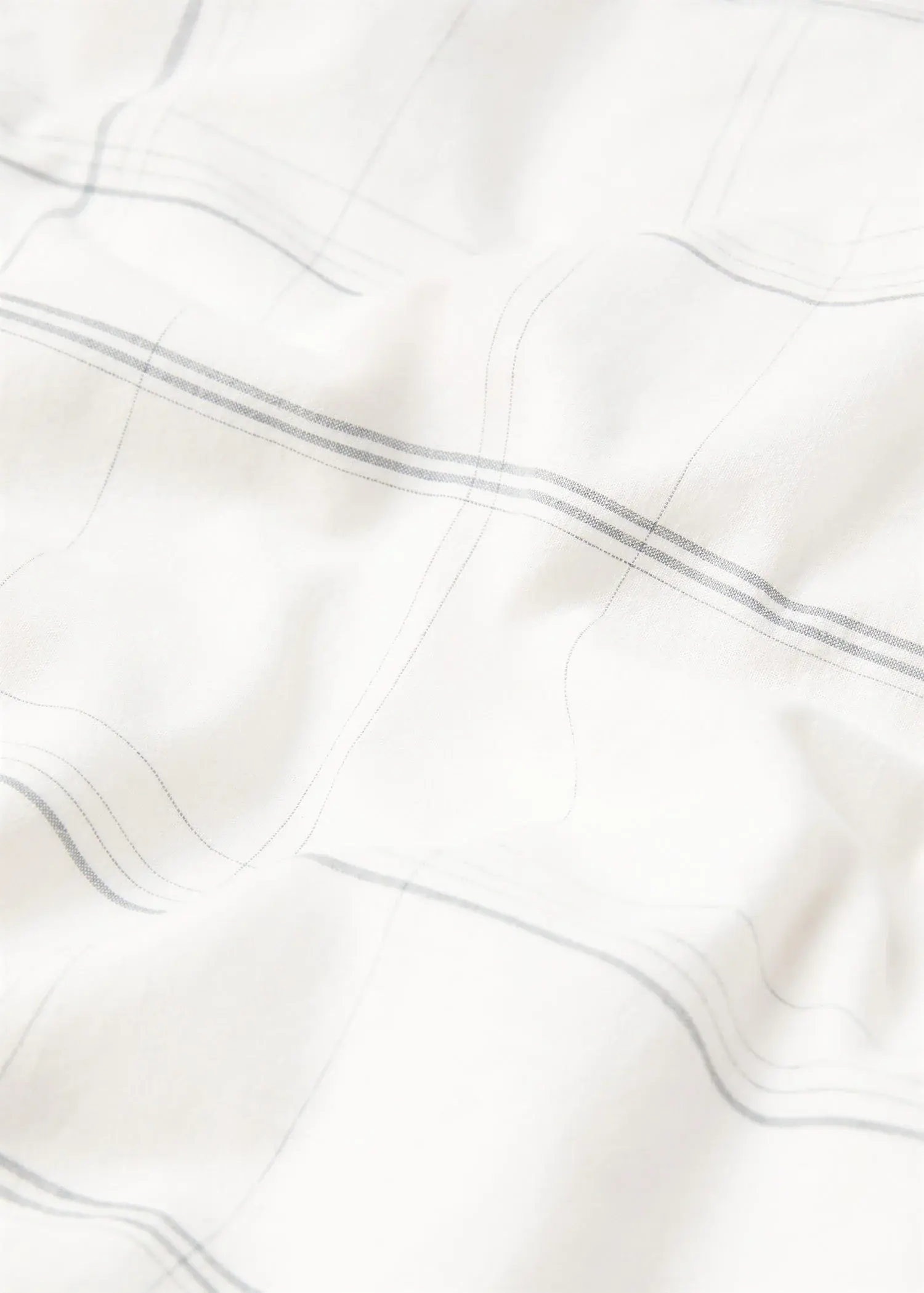 Mango Striped cotton linen duvet cover for queen bed. 3