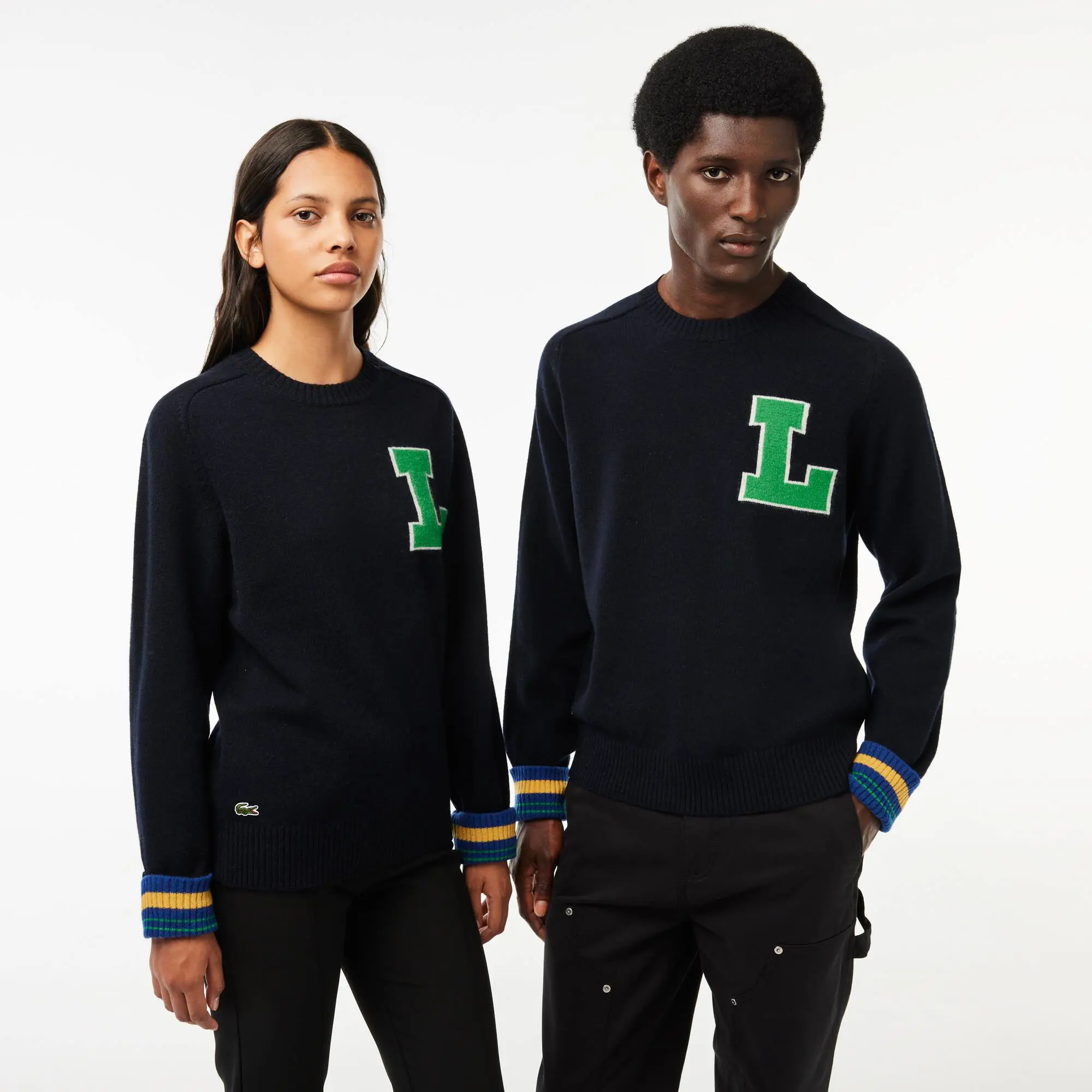 Lacoste Unisex Golf Inspired Wool Sweater. 1