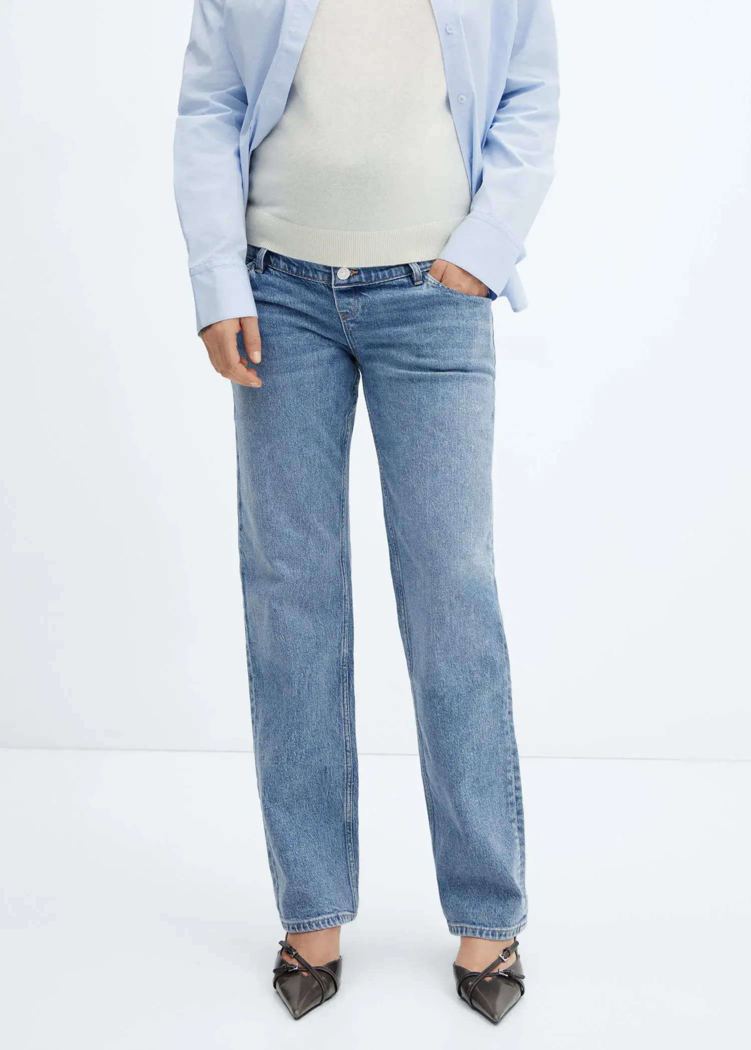 Mango Maternity Straight Jeans. 2