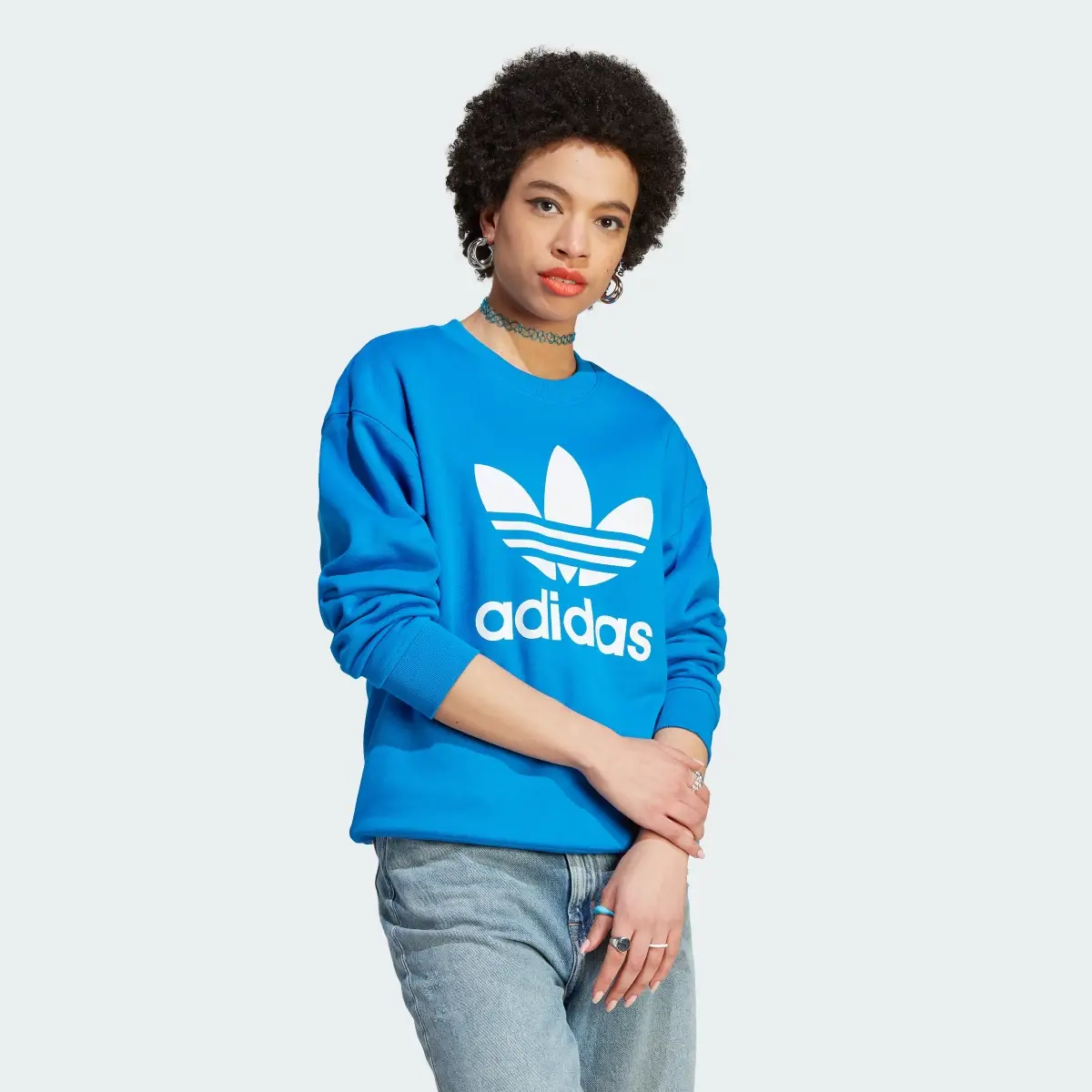 Adidas Sudadera Cuello Redondo Trifolio. 2