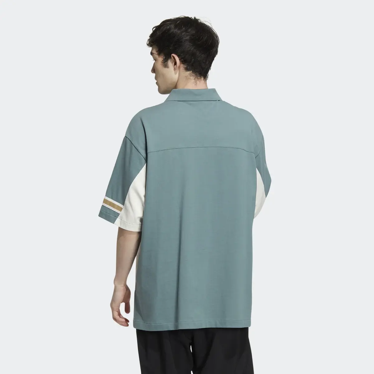 Adidas Modern Collegiate Short Sleeve Polo Shirt. 3
