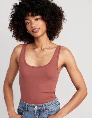 Old Navy First-Layer Rib-Knit Tank Top for Women red