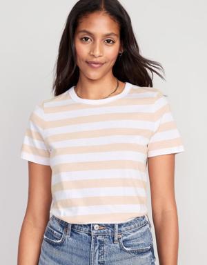 Old Navy EveryWear Striped T-Shirt for Women pink