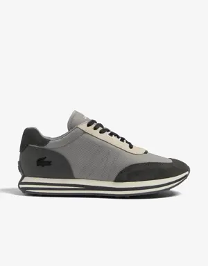 Men's Lacoste L-Spin Leather and Textile Trainers