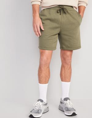 Old Navy Garment-Washed Fleece Sweat Shorts -- 7-inch inseam gray