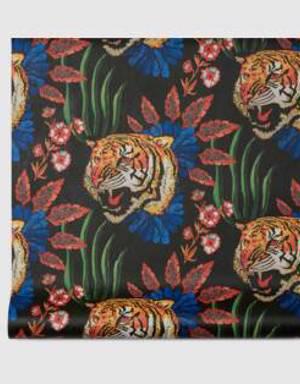 Tiger Leaf print wallpaper