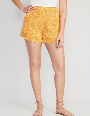 High-Waisted Playa Soft-Spun Shorts for Women -- 4-inch inseam multi