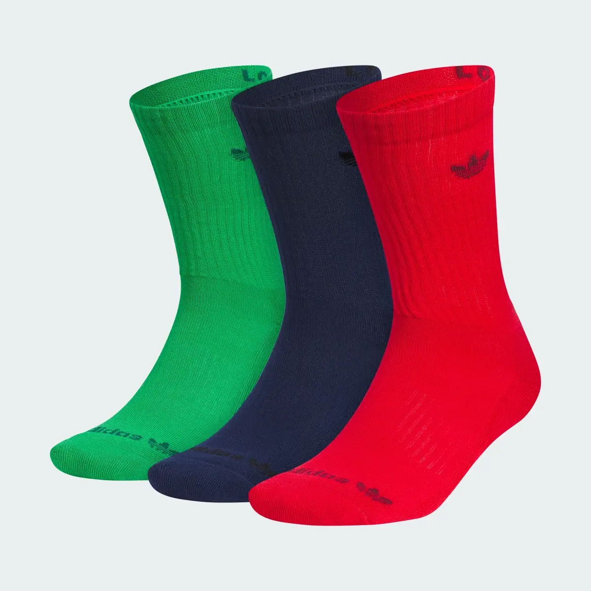 Adidas Originals Trefoil 2.0 3-Pack Crew Socks. 2