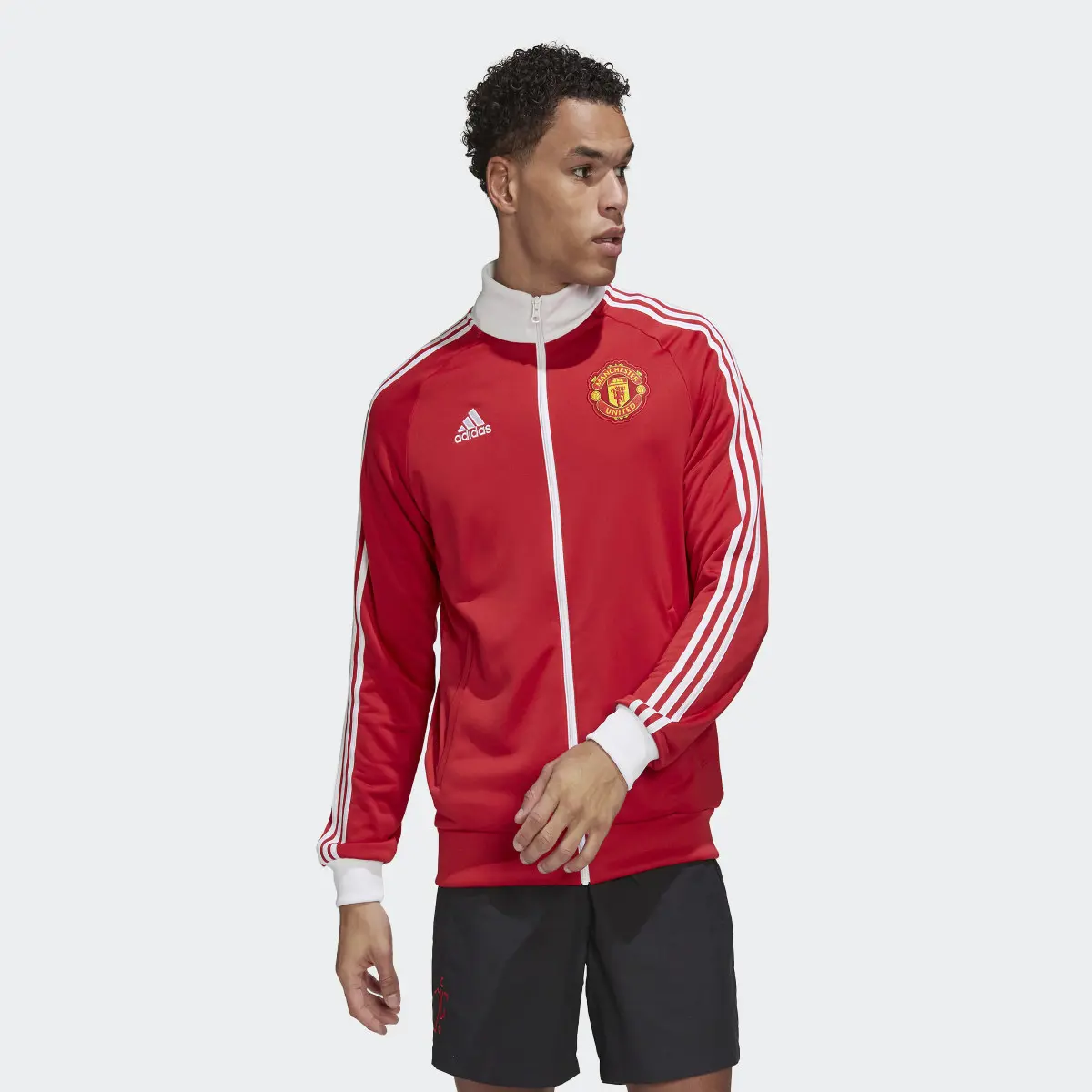 Adidas Chamarra Deportiva Manchester United 3 Franjas. 2