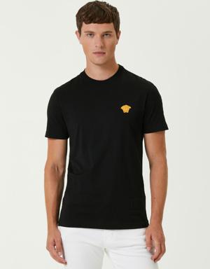 Siyah Medusa Detaylı T-shirt