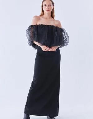 Black Sleeveless gown