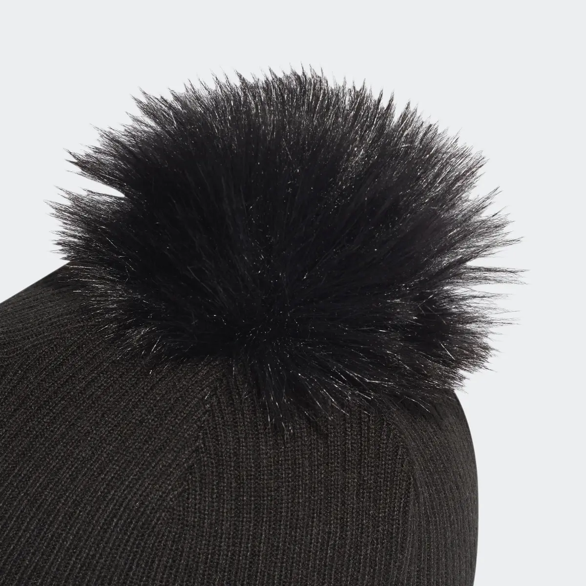 Adidas Faux Fur Pompom Beanie. 3