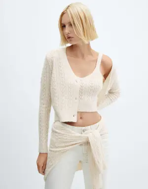 Knitted top with sequin detail