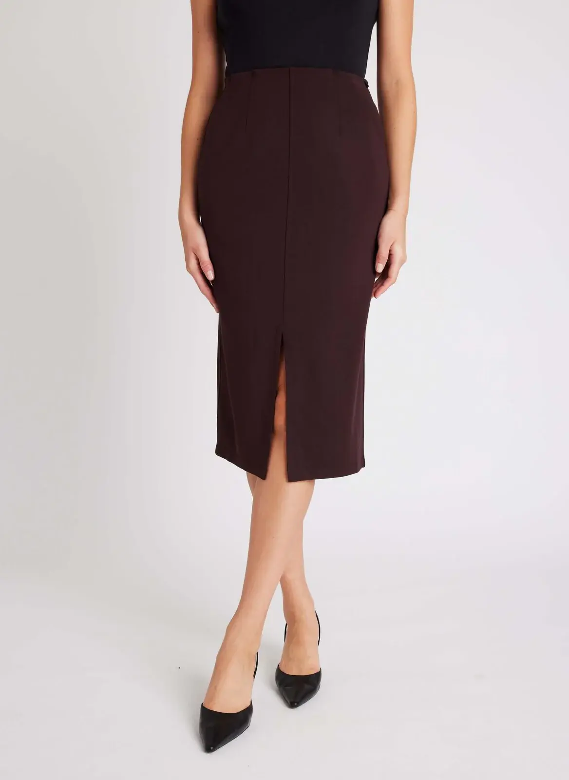 Kit And Ace Serenity Double Knit Pencil Skirt. 1