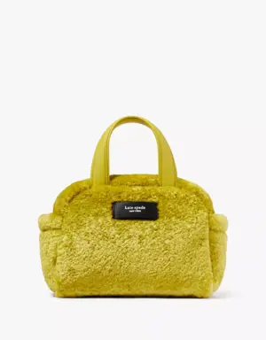 Apres Chic Faux Shearling Satchel