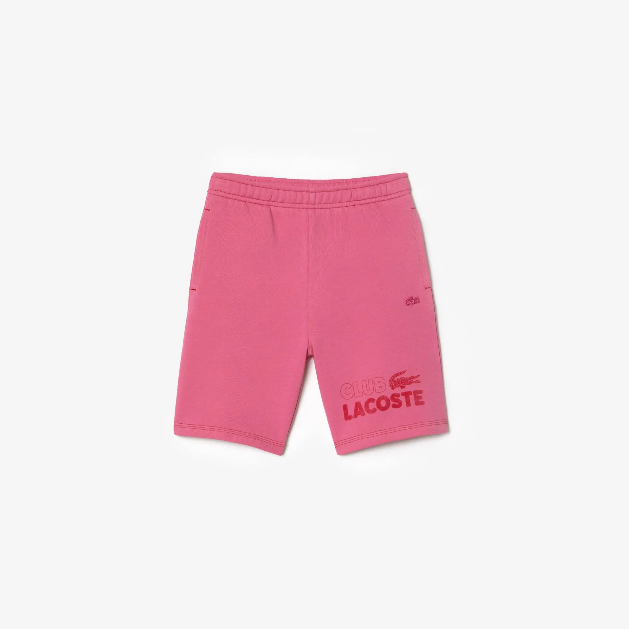 Lacoste Boys’ Branded Organic Cotton Fleece Shorts. 2