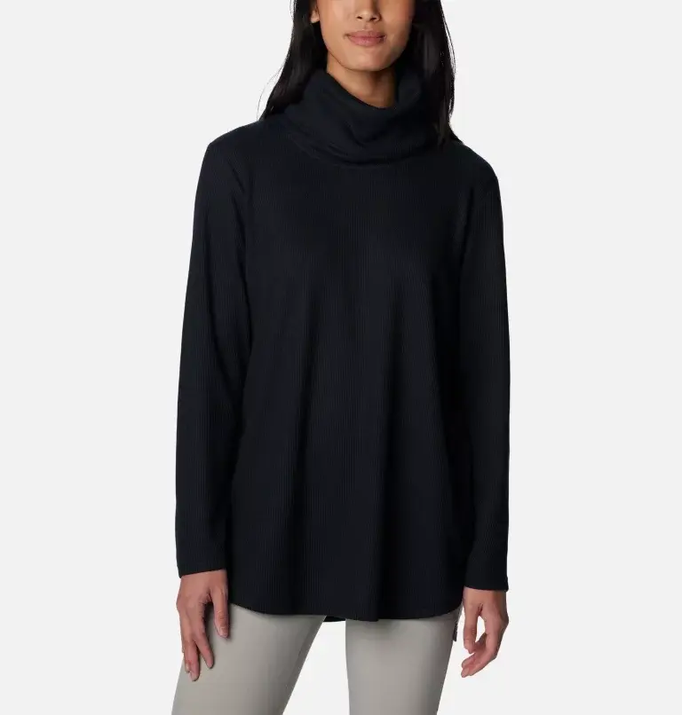 Columbia Women's Holly Hideaway™ Waffle Cowl Neck Pullover. 1