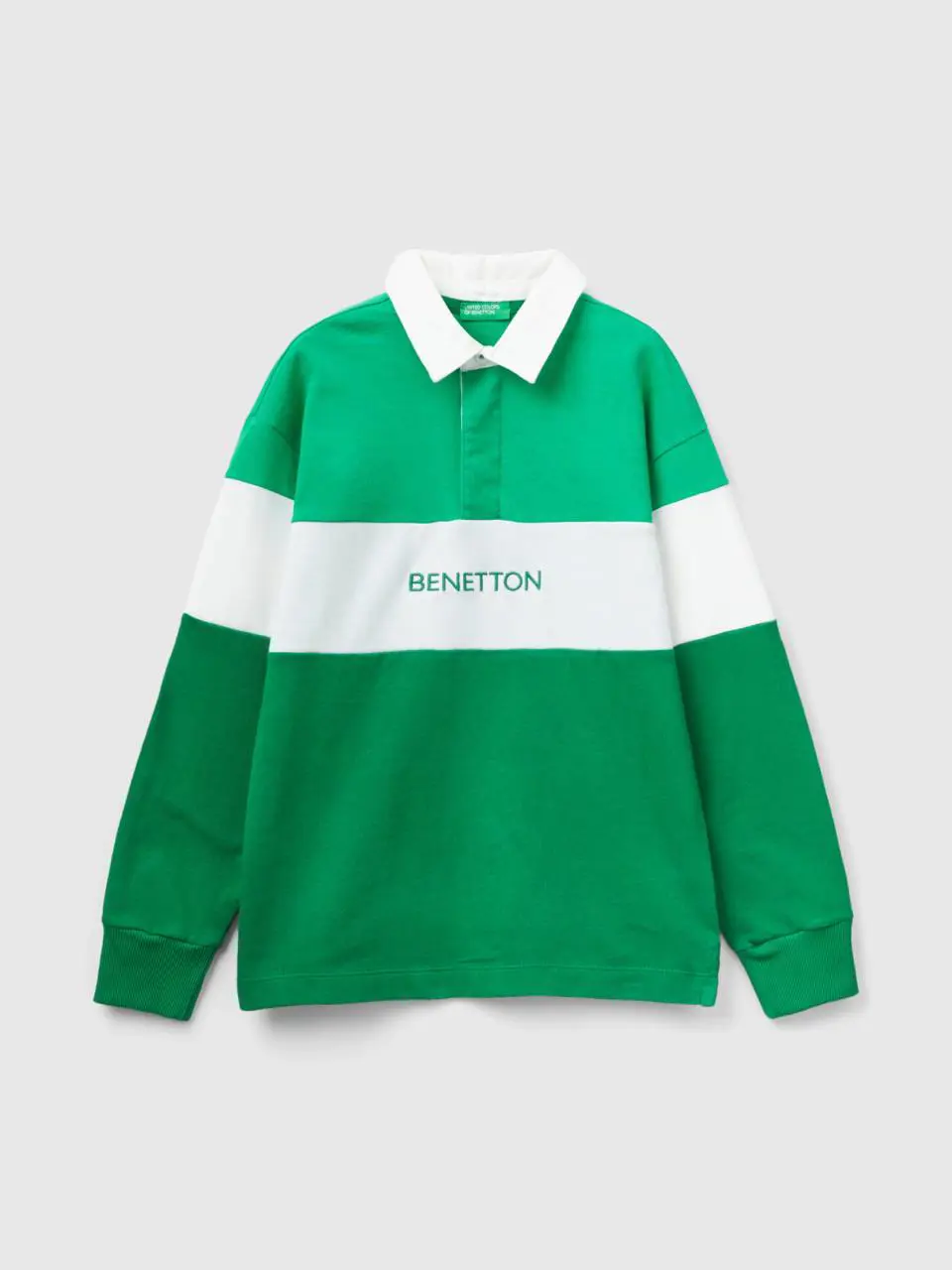 Benetton green regular fit polo. 1