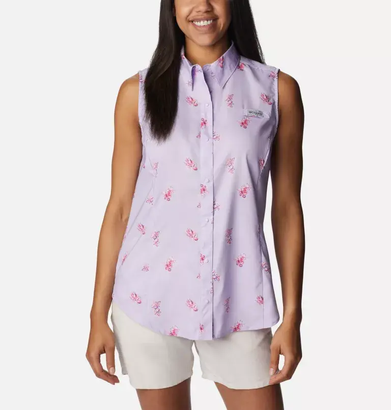 Columbia Women’s PFG Super Tamiami™ Sleeveless Shirt. 1