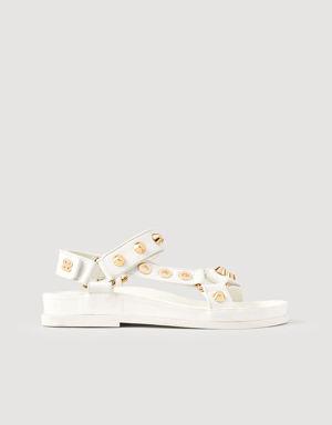 Studded leather sandals Login to add to Wish list