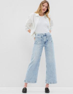High Rise Stride Ankle Washwell™ Jean Pantolon