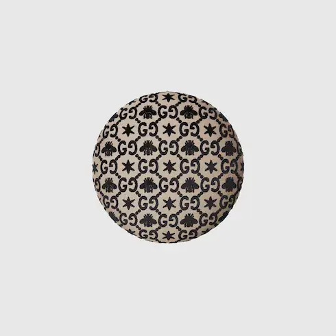 Gucci GG bee and star jacquard round stool. 2