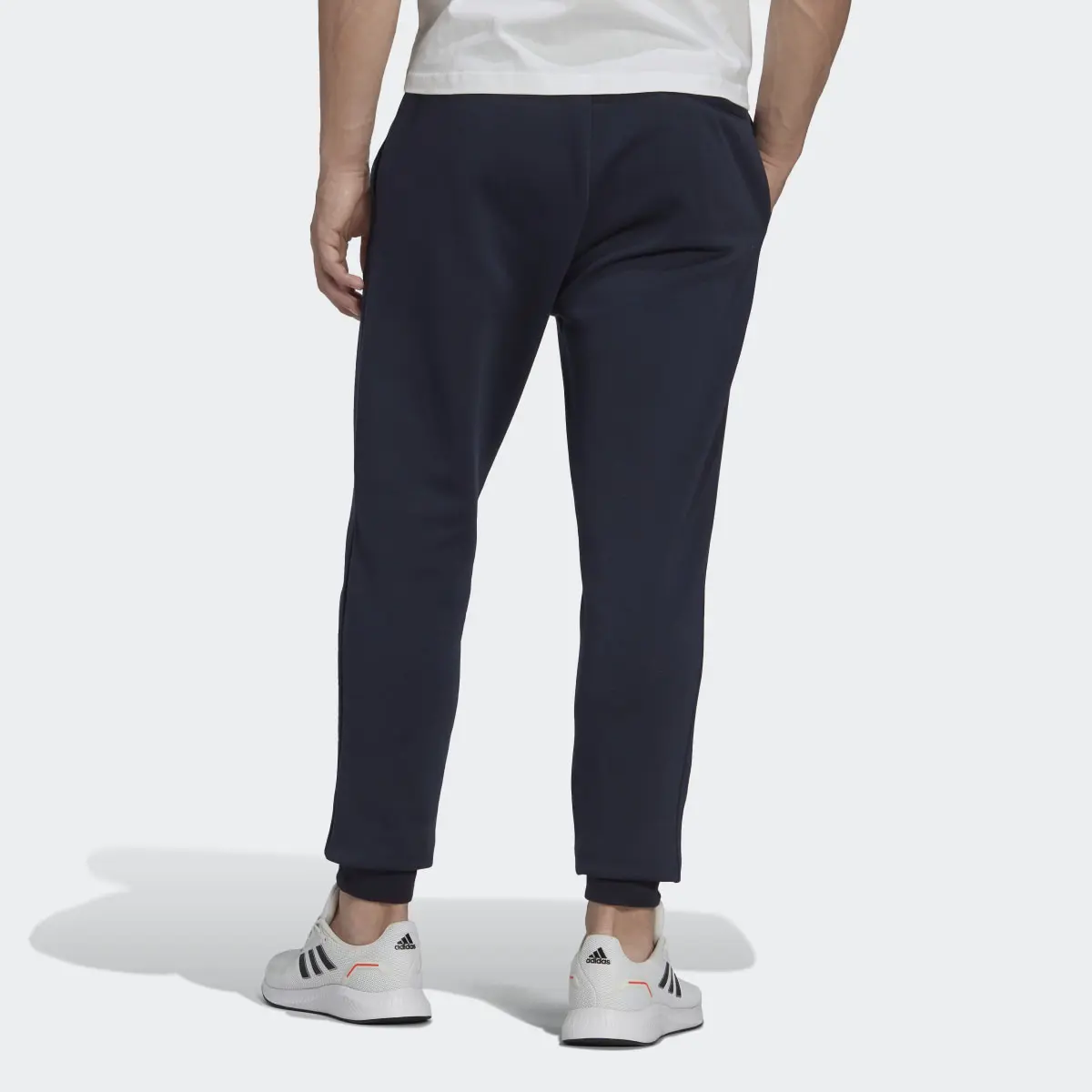 Adidas Essentials Fleece Regular Tapered Joggers. 2