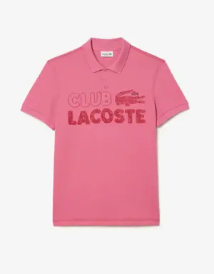 Men’s Lacoste Organic Cotton Printed Polo Shirt
