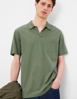 Gap Pocket Polo Shirt green