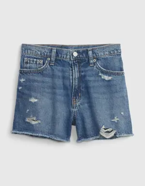 Teen Low Stride Shorts with Washwell blue