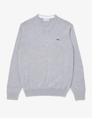 Unisex V-Neck Cotton Sweater