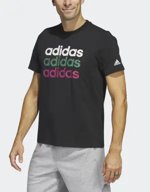 Adidas Multi Linear Sportswear Graphic Tee (Short Sleeve)