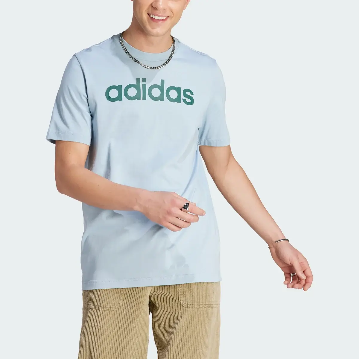 Adidas Camiseta Essentials Single Jersey Linear Embroidered Logo. 1