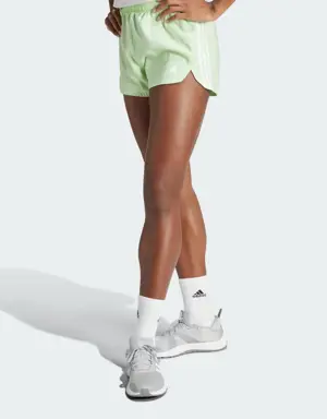 Adidas Shorts Pacer Training 3 Franjas Tejidos Corte Alto