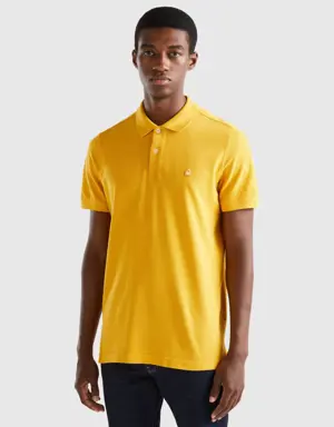 yellow regular fit polo