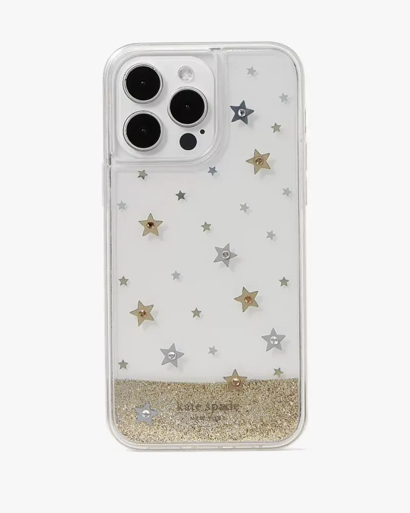 Kate Spade Starlight Liquid Glitter iPhone 14 Pro Max Case. 1