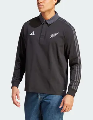 All Blacks Rugby Long Sleeve Polo Shirt