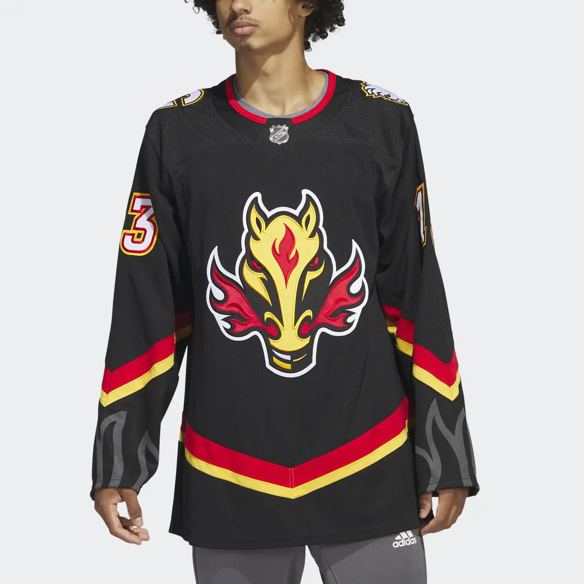 Adidas Flames Gaudreau Third Authentic Jersey. 1