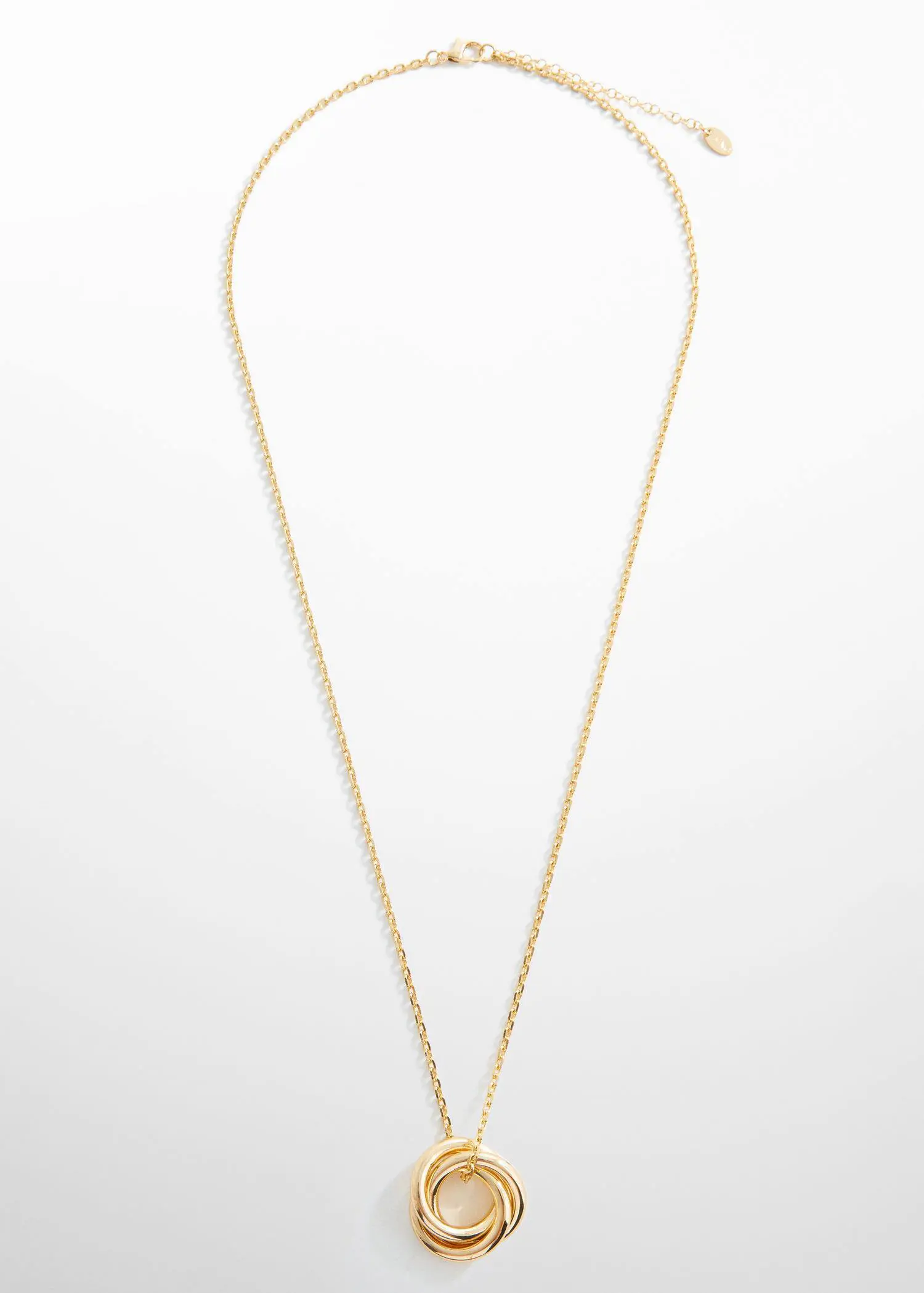 Mango Interwoven hoops necklace. 2