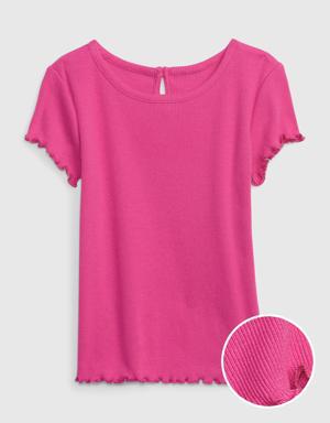 Gap Toddler Rib T-Shirt pink