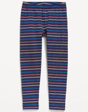 Printed Jersey-Knit Full-Length Leggings for Toddler Girls